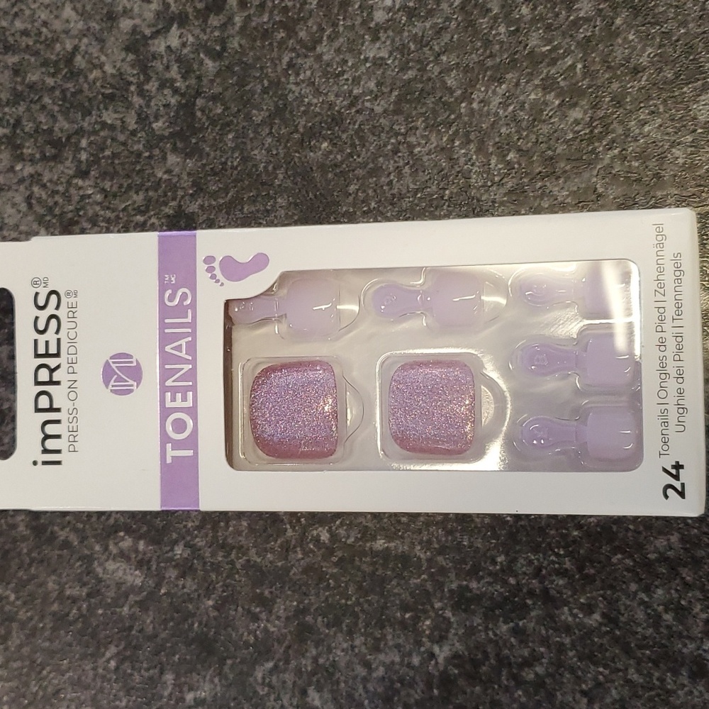 NWT imPress press on Pedicure TOES